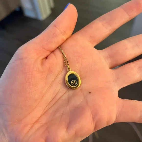 Mejuri Gold Vermeil Strength Tarot Card Necklace. - Picture 5 of 6